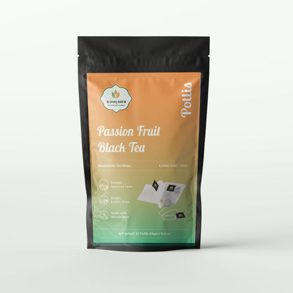 Passion Fruit Black in Potlis Tea Bag